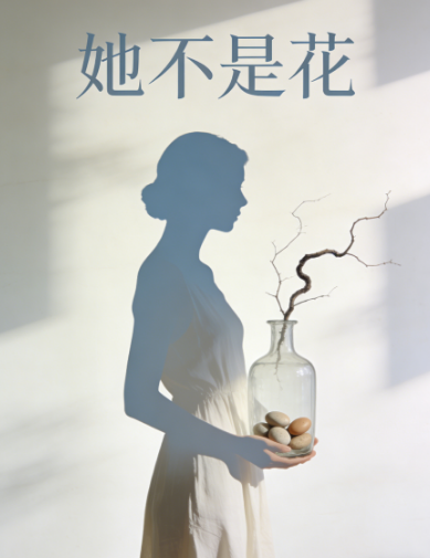 她不是花